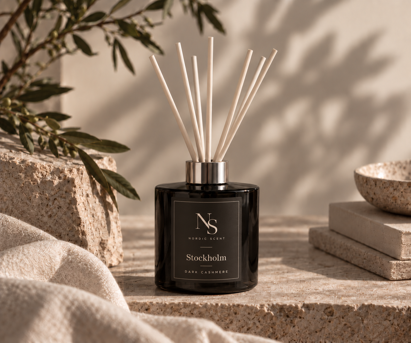 Stockholm "Dark Cashmere" Doftpinnar